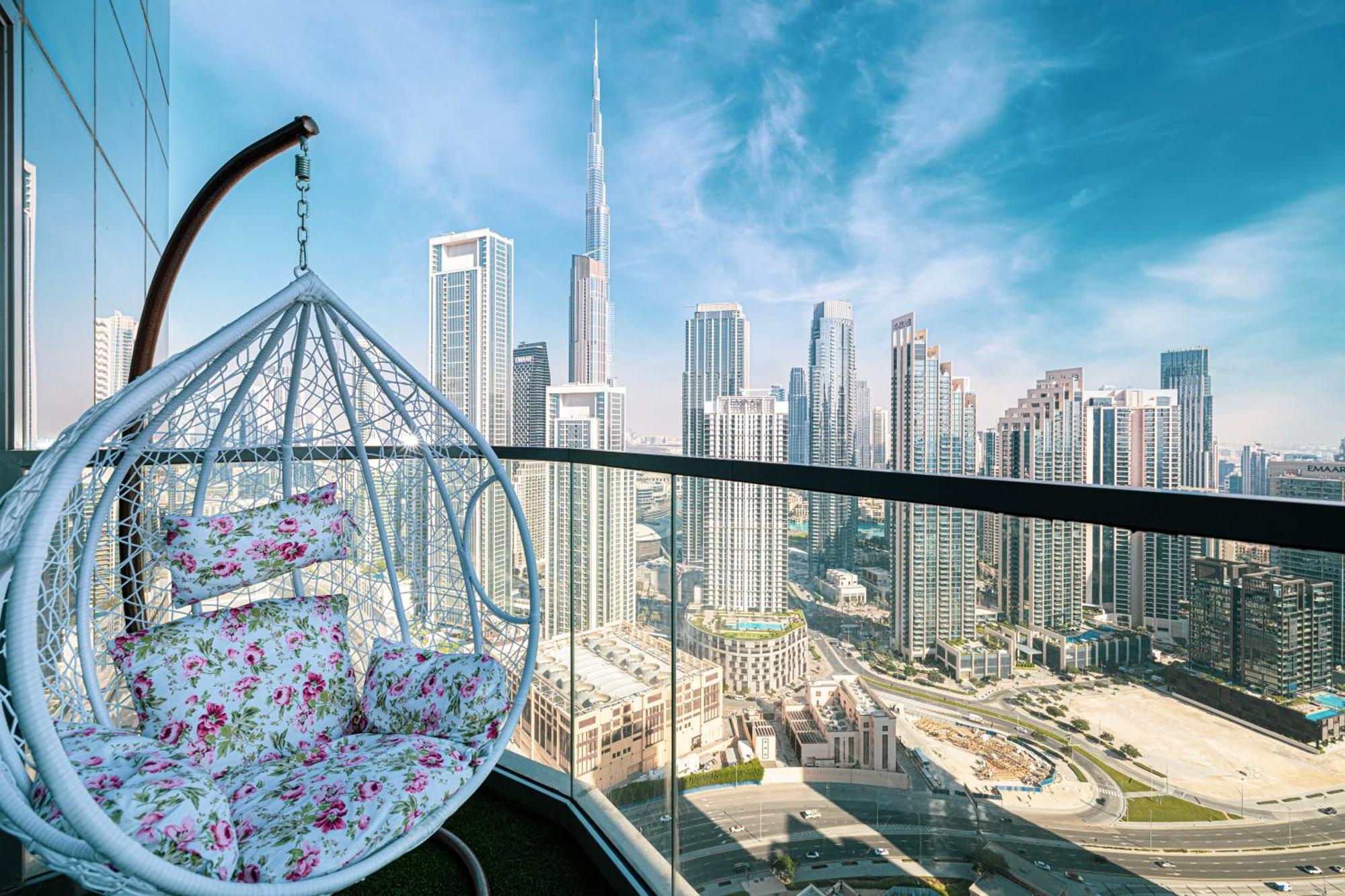 Ferienwohnung Highest Infinity Pool In Downtown Dubai Exterior foto
