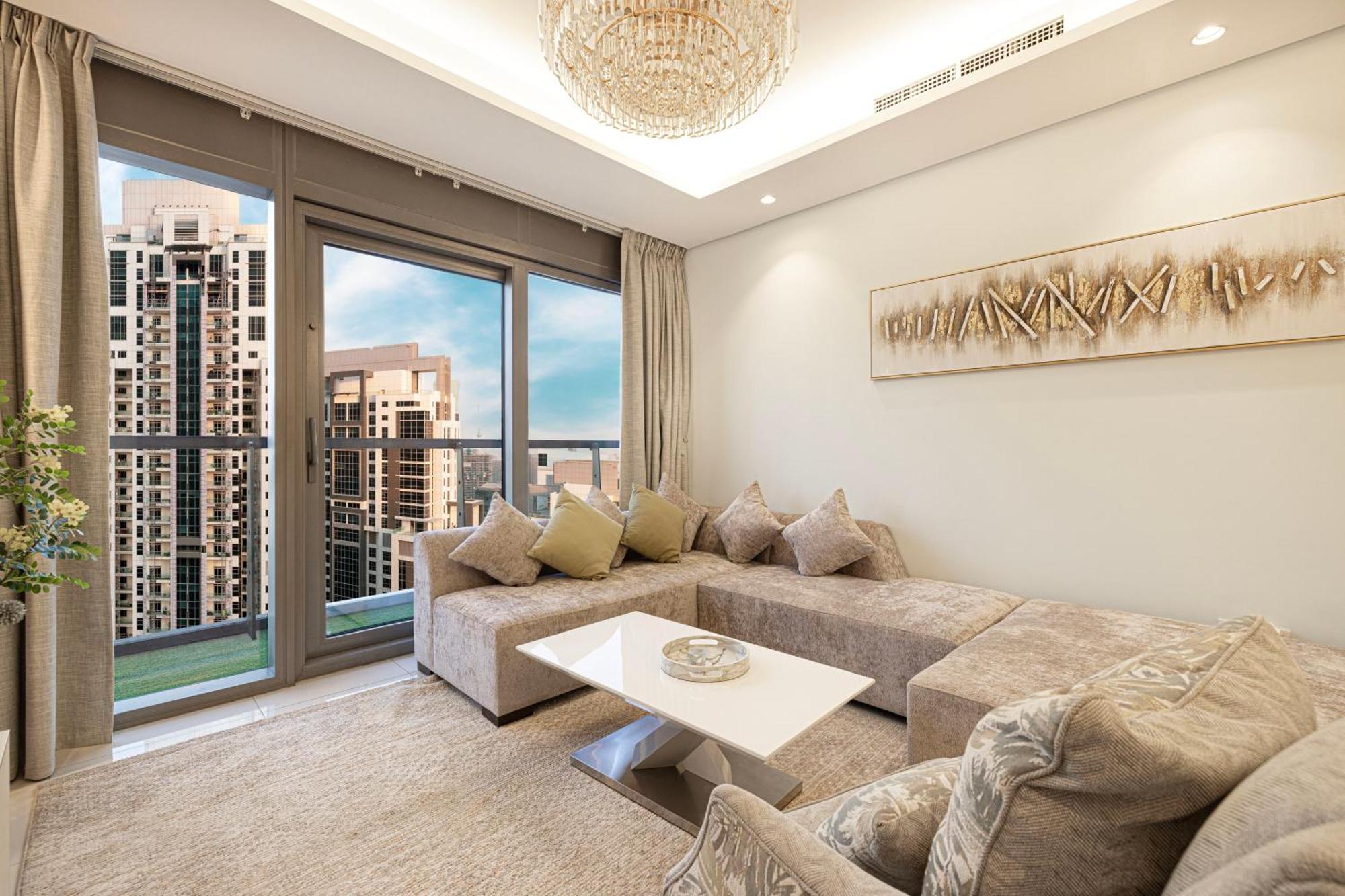 Ferienwohnung Highest Infinity Pool In Downtown Dubai Exterior foto