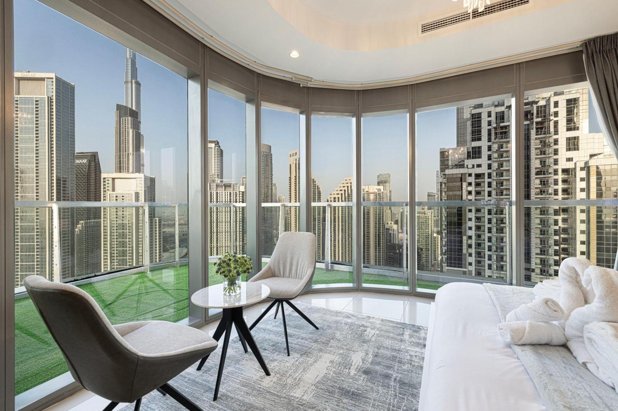 Ferienwohnung Highest Infinity Pool In Downtown Dubai Exterior foto