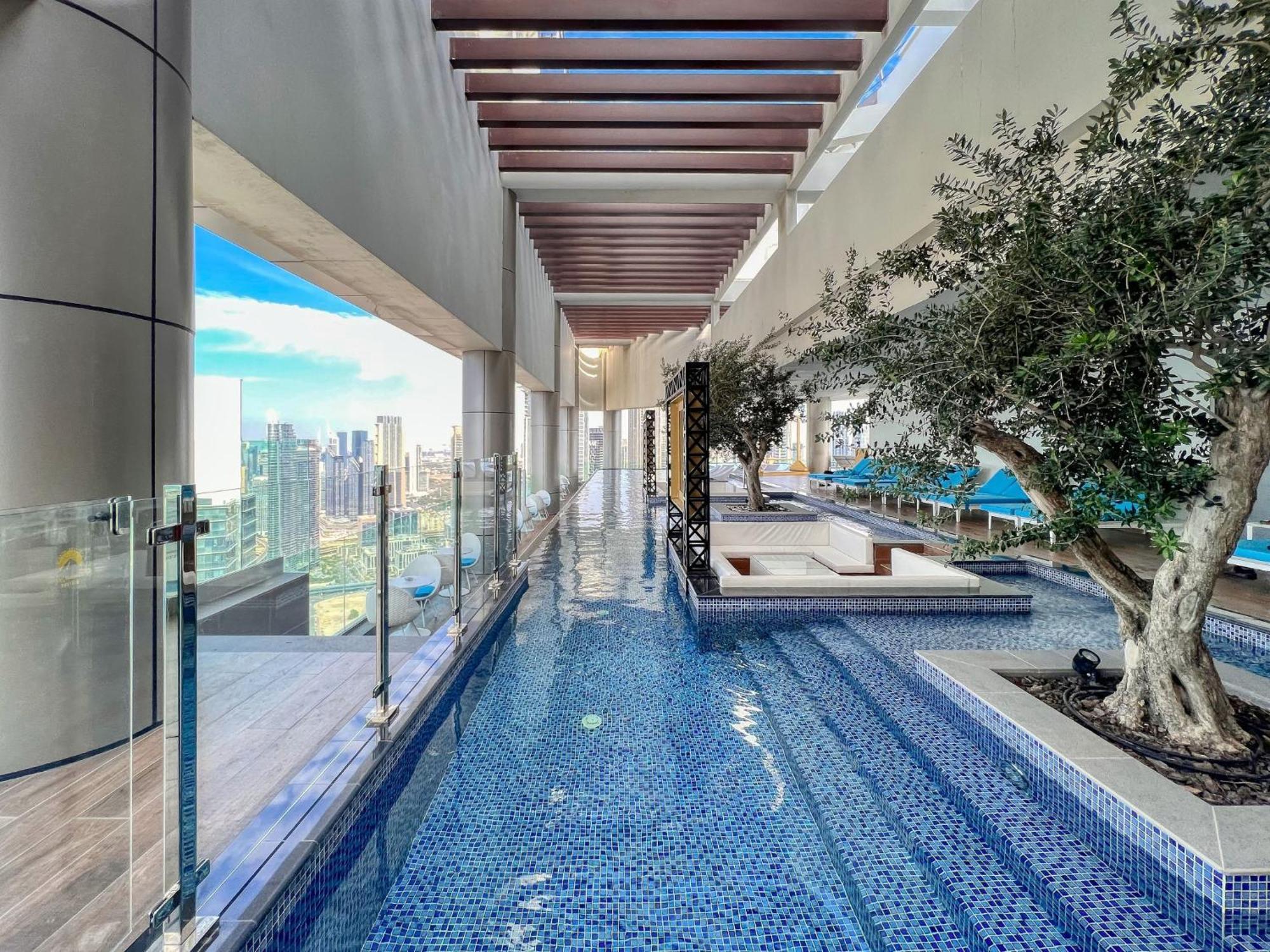 Ferienwohnung Highest Infinity Pool In Downtown Dubai Exterior foto
